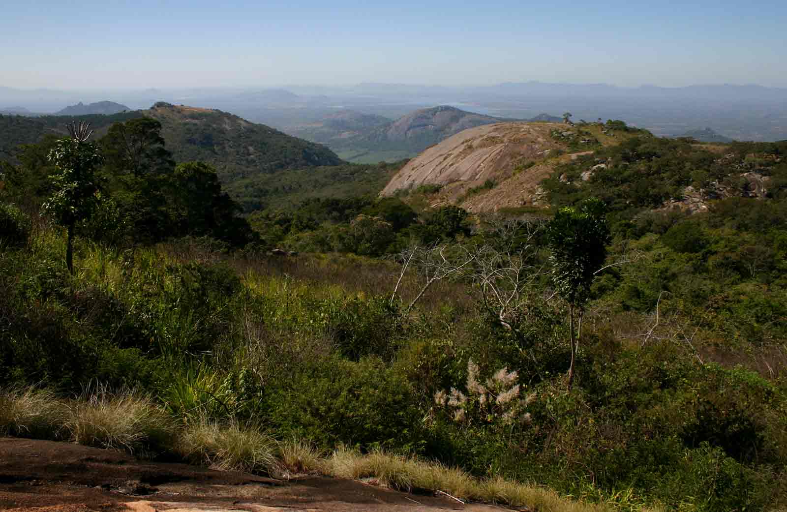 Globe Rock with Lake Chicamba (Mozambique) in the background