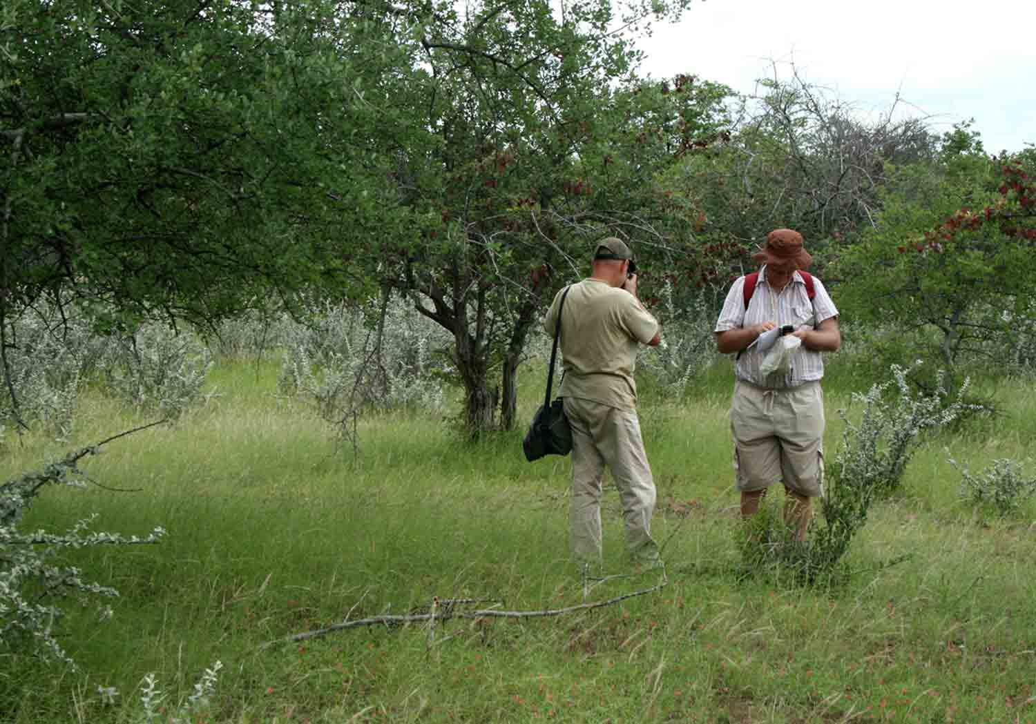 Bart (left) and Mark, in the field.