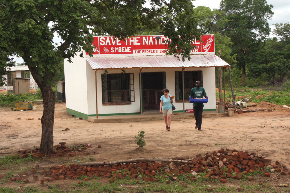 Petra emerges from the Save the Nation Store with further provisions