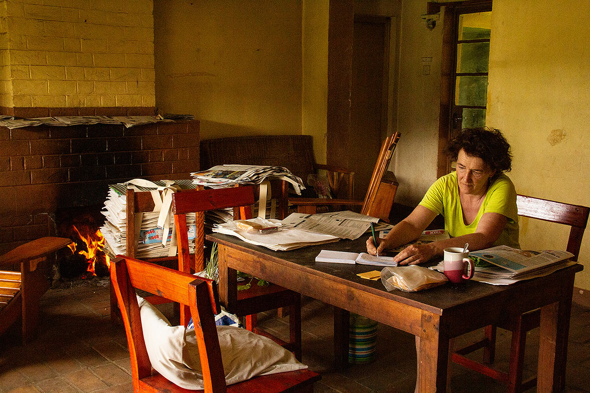 Work after fieldwork, Chelinda Camp, Nyika, Malawi 